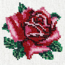 Набор для вышивания бисером LOUISE арт. L426 'Нежная роза' 11х11