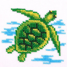 Набор для вышивания бисером LOUISE арт. L468 'Морская черепаха' 11х11