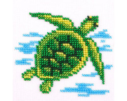 Набор для вышивания бисером LOUISE арт. L468 'Морская черепаха' 11х11