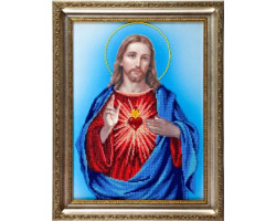 Рисунок на ткани АНГЕЛIКА арт. А502 'Наисветейшее Сердце Христово' 30х40