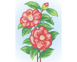 Рисунок на ткани АНГЕЛIКА арт. А541 'Китайская роза' 21х28