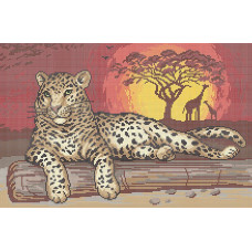 Рисунок на ткани АНГЕЛIКА арт. А573 'Леопард' 32х48