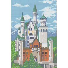 Рисунок на ткани АНГЕЛIКА арт. А576 'Замок Нойшванштайн' 32х48