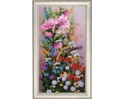 Набор для вышивания BUTTERFLY арт. 244 Полевые цветы 38x21 см