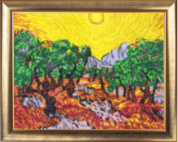Набор для вышивания BUTTERFLY арт. 337 Солнце в оливковом саду 27х34 см