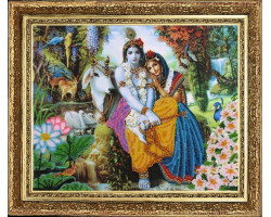 Набор для вышивания BUTTERFLY арт. 473 Кришна и Радха 26х32 см
