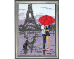 Набор для вышивания BUTTERFLY арт. 481 Париж для двоих 35х25 см
