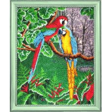 Набор для вышивания BUTTERFLY арт. 514 Самоцветы джунглей 33х26 см