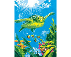 Набор для раскрашивания DIMENSIONS арт.DMS-73-91471 Морская черепаха (акрил) 23х30,5