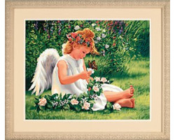 Набор для раскрашивания DIMENSIONS арт.DMS-91312 Милый ангел (акрил) (51х41 см)