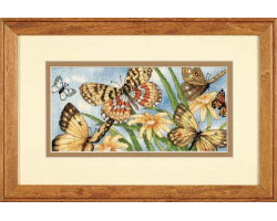 Набор для вышивания DIMENSIONS арт.DMS- 65055 Виньетка с бабочками (20х10 см)