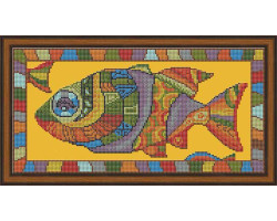Набор для вышивания бисером GALLA COLLECTION арт. А 401 Рыба 35х18 см
