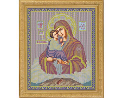 Набор для вышивания бисером GALLA COLLECTION арт.И014 Икона Божией Матери 'ПОЧАЕВСКАЯ' 28x33 см
