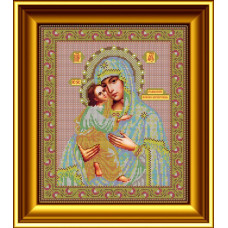 Набор для вышивания бисером GALLA COLLECTION арт.И027 Икона Божией Матери 'ПСКОВО-ПЕЧЕРСКАЯ' 26x31 см