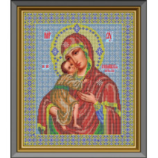 Набор для вышивания бисером GALLA COLLECTION арт.И033 Икона Божией Матери 'ФЕОДОРОВСКАЯ' 26x31 см