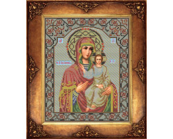 Набор для вышивания бисером GALLA COLLECTION арт.И036 Икона Божей Матери 'Святой 'СМОЛЕНСКАЯ' 27х33 см