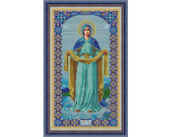Набор для вышивания бисером GALLA COLLECTION арт.И052 Икона 'Покров Божией Матери' 22x26 см
