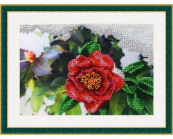 Набор для вышивания бисером GALLA COLLECTION арт.Л317 Японская роза 27х18 см