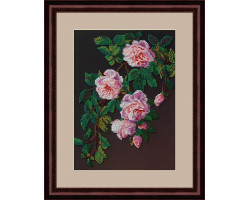 Набор для вышивания бисером GALLA COLLECTION арт.Л328 Розовые розы 22х30 см