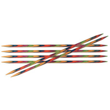 KNPR.20117 Knit Pro Спицы чулочные 'Symfonie' 2,5мм/20см, дерево, многоцветный, 6шт в упаковке