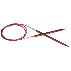 KNPR.25331 Knit Pro Спицы круговые 'Cubics' 3мм/80см, дерево, коричневый