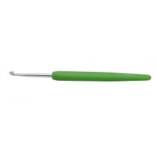 KNPR.30907 Knit Pro Крючок для вязания с эргономичной ручкой Waves 3,5мм, алюминий, серебристый/магн