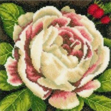 Набор для вышивания арт.LANARTE-144517 'Белая Роза' 18,5х18,5 см