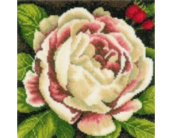 Набор для вышивания арт.LANARTE-144517 'Белая Роза' 18,5х18,5 см
