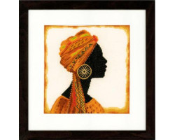 Набор для вышивания арт.LANARTE-21197 'Африканка' 24х23 см