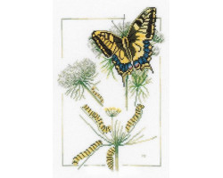 Набор для вышивания арт.LANARTE-21872А ' Рождение бабочки' 23х32 см