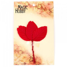 Листочки декоративные MAGIC HOBBY арт.TBY-L10 уп.10шт цв. красный