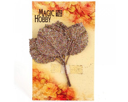 Листочки декоративные MAGIC HOBBY арт.TBY-L22 уп.10шт цв. коричневый