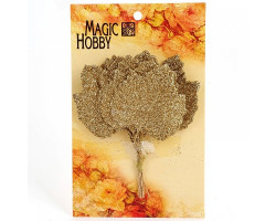 Листочки декоративные MAGIC HOBBY арт.TBY-L24 уп.10шт цв. желтый