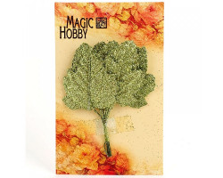 Листочки декоративные MAGIC HOBBY арт.TBY-L25 уп.10шт цв. зеленый