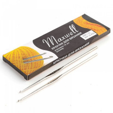 Крючки для вязания арт.ТВ-CH03 Maxwell - 0 1,75мм цв.никель упак.12 шт.
