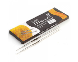 Крючки для вязания арт.ТВ-CH03 Maxwell -10 0,8мм цв.никель упак.12 шт.