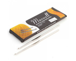 Крючки для вязания арт.ТВ-CH03 Maxwell 2,0мм цв.никель упак.12 шт.