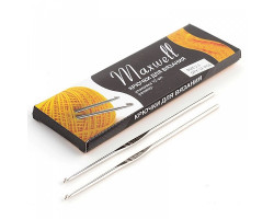 Крючки для вязания арт.ТВ-CH03 Maxwell 2,3мм цв.никель упак.12 шт.