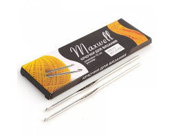 Крючки для вязания арт.ТВ-CH03 Maxwell 2,5мм цв.никель упак.12 шт.
