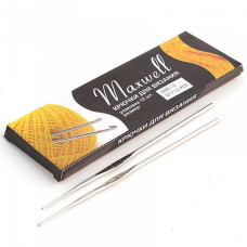 Крючки для вязания арт.ТВ-CH03 Maxwell - 6 1,0мм цв.никель упак.12 шт.