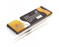Крючки для вязания арт.ТВ-CH03 Maxwell - 6 1,0мм цв.никель упак.12 шт.