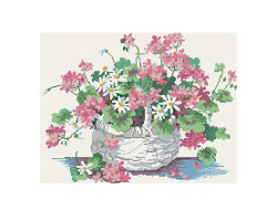 Картины мозаикой Molly арт.GZ013 Полевые Цветы (23 Цвета) 40х50 см