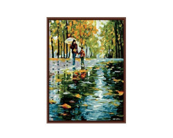 Картины по номерам Molly арт.G125 Под Дождем (30 Красок) 40х50 см