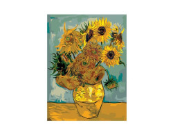 Картины по номерам Molly арт.G234 Ван Гог. Подсолнухи (24 Краски) 40х50 см