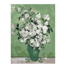 Картины по номерам Molly арт.GX7082 Ван Гог. Букет В Зелёной Вазе (23 Краски) 40х50 см
