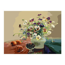 Картины по номерам Molly арт.GX7398 Букет С Персиками (28 Красок) 40х50 см