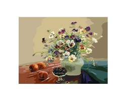 Картины по номерам Molly арт.GX7398 Букет С Персиками (28 Красок) 40х50 см