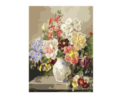 Картины по номерам Molly арт.GX7578 Цветочное кружево (29 Красок) 40х50 см