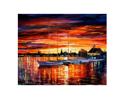 Картины по номерам Molly арт.GX9056 Парусные яхты. Хельсинки (23 Краски) 40х50 см