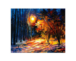 Картины по номерам Molly арт.GX9118 Тени на снегу (24 Краски) 40х50 см